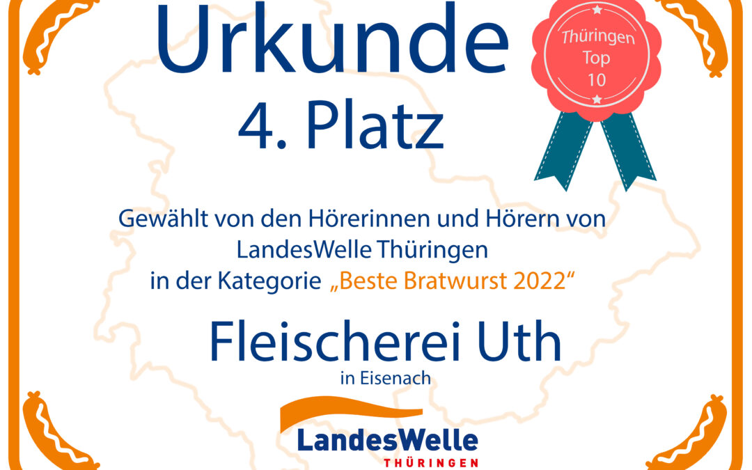 Platz 4 von Thüringen!